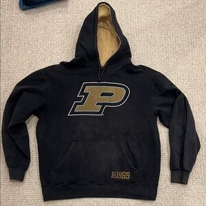 Pro Edge Black and Gold Purdue Hoodie